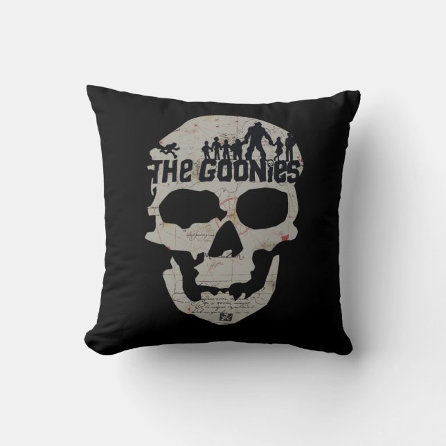 Coussin Silhouette du crâne des Goonies (Recto)