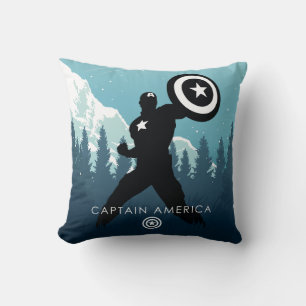 Coussin Silhouette héroïque de Captain America