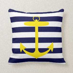 Coussin Silhouette jaune d'Ancre