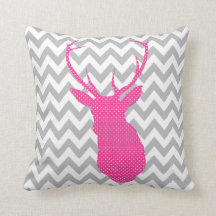Silhouette rose et blanche de Chevron de polka de