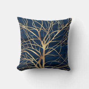 Coussin Silhouette Silhouette Silhouette Conception Bleue