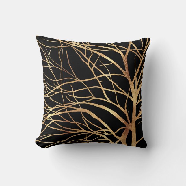 Coussin Silhouette Silhouette Silhouette Minimale Noir Des (Recto)