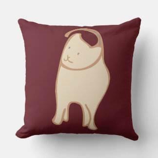 Coussin Silly Cat Throw Pillow