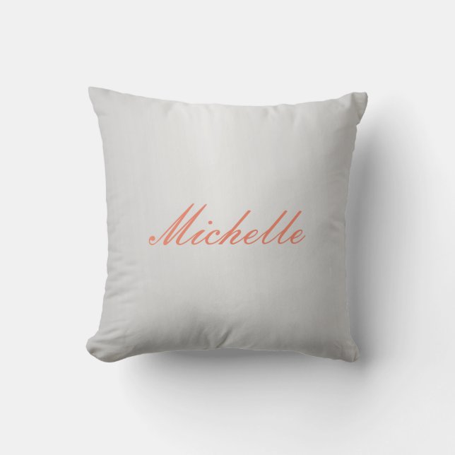 Coussin Silver Grey moderne moderne tendance Professionnel (Recto)