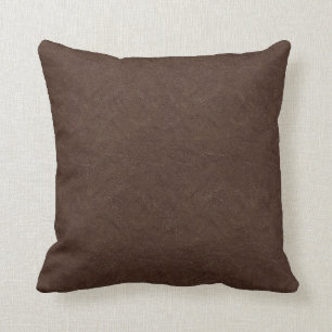 Coussin Simili cuir Brown