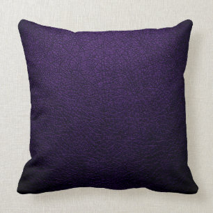 Coussin Simili cuir élégant pourpre foncé