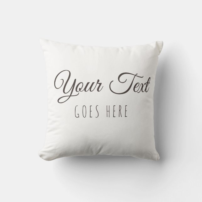 Coussin Simple ajout d'un seul texte (Recto)