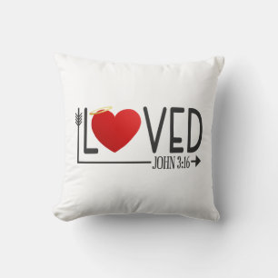 Coussin Simple amour de la Bible contre la Saint-Valentin 