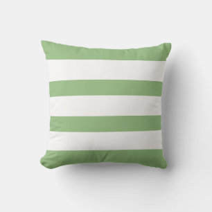 Coussin Simple Elégant Mint Vert Bandes horizontales