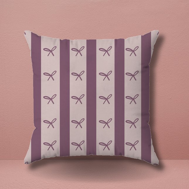 Coussin Simple Elégante Verdure Coquette Bows Motif (Créateur téléchargé)