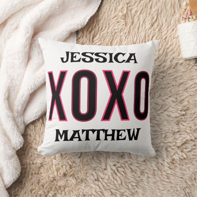Coussin simple et élégante valentine, sucrée pour couple (Couverture)