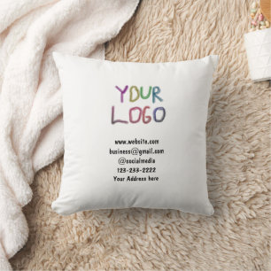 Coussin simple et minimal ajouter votre logo/design ici te