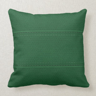 Coussin Simple Forest Green Faux Motif en cuir