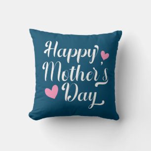 Coussin Simple Joyeuse Calligraphie de la Fête des Mères J