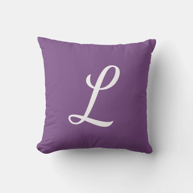 Coussin simple lettre personnalisable (Recto)