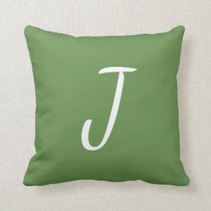Coussin simple lettre personnalisable