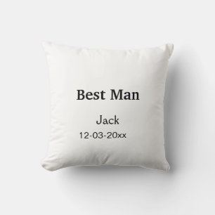Coussin SIMPLE MINIMAL ajouter votre nom personnalisé meil