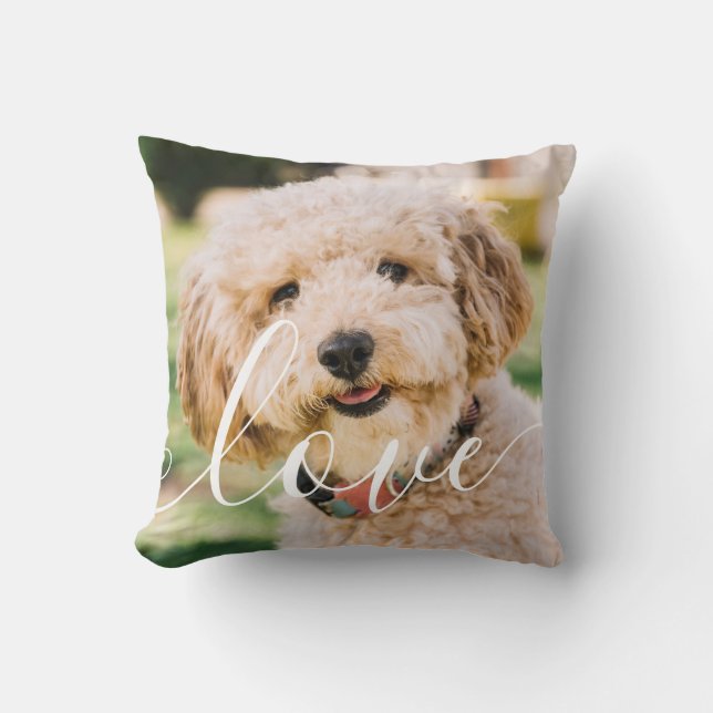 Coussin Simple moderne Animaux de compagnie - Script de ph (Recto)