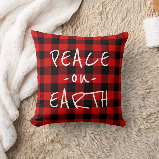 Coussin Simple Paix sur Terre Souhaitez Cabine Décor (Couverture)