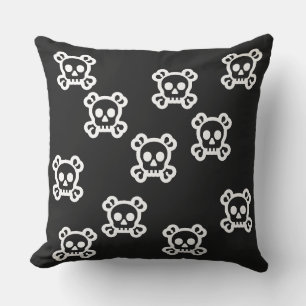 Coussin Simplement symboles - CRÂNE et OS + vos idées