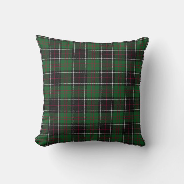 Coussin Sinclair Clan Chasse Tartan Variant Plaid (Recto)