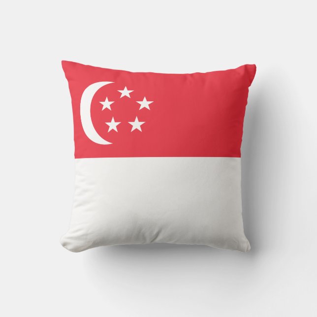 Coussin Singapore Flag (Recto)