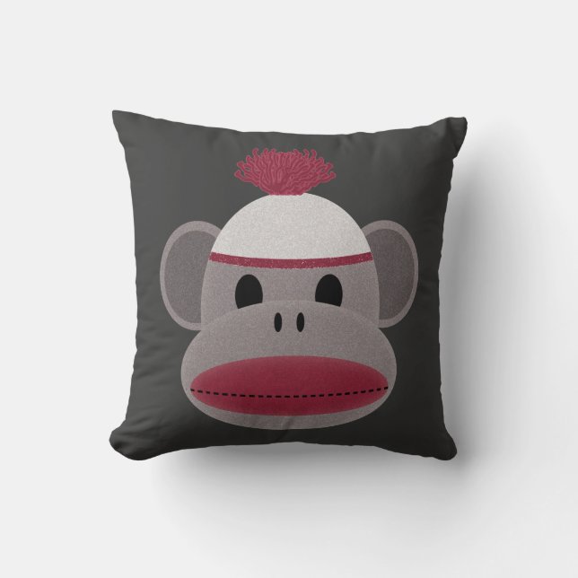 Coussin Singe de chaussette (Recto)