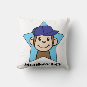 Coussin Singe heureux mignon de clipart (images