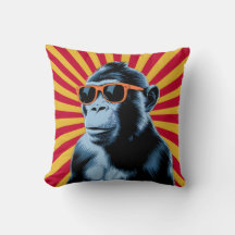 Singe Pop Art élégant avec lunettes de soleil