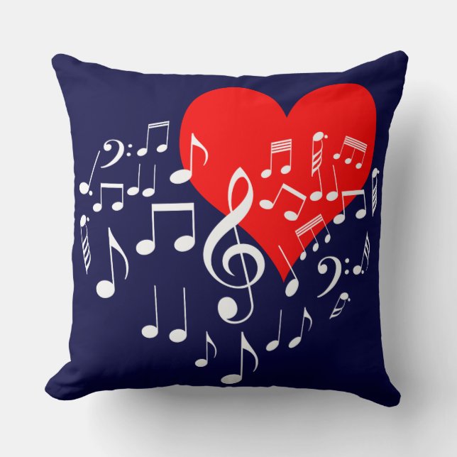 Coussin Singing Heart one of a-Kind (Recto)