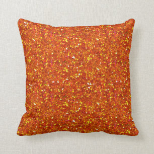 Coussin Sinopia Orange Parties scintillant