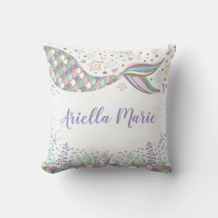Coussin Sirène sous la mer Océan Baby Girl Nursery
