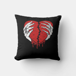 Coussin Skeleton Hands Hearts Classic Trending