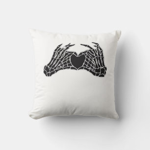 Coussin Skeleton Heart Hands - Classique