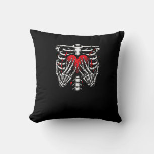 Coussin Skeleton Mains tenant Coeur Halloween Costume amus