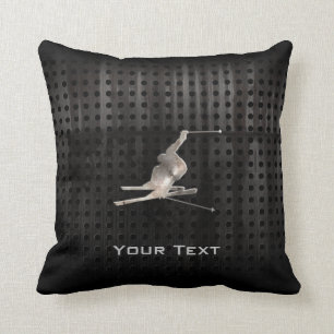 Coussin Ski de neige ; Noir frais