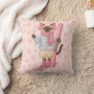 Coussin Ski pour enterrement de vie de jeune fille amateur