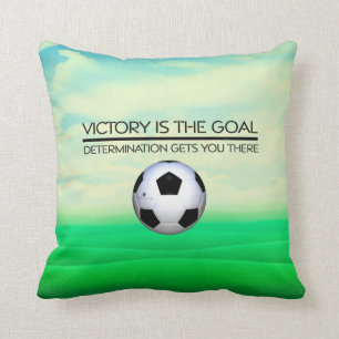 Coussin Slogan SUPÉRIEUR de victoire du football