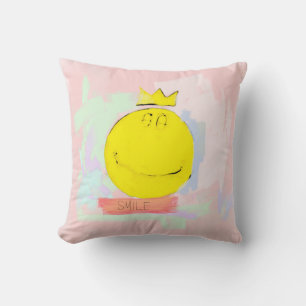 Coussin SMILE Joyeux T-Shirt Jeu Oreille