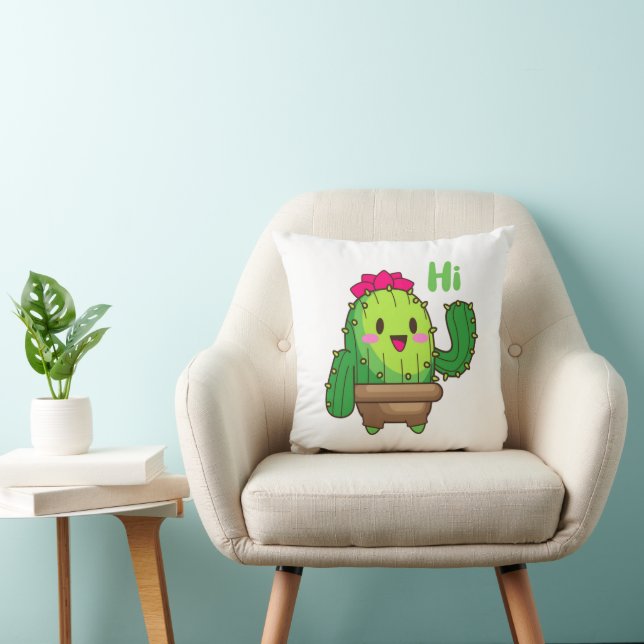 Coussin Smiley Cactus Pillow – Hello Plant Design (Chaise)