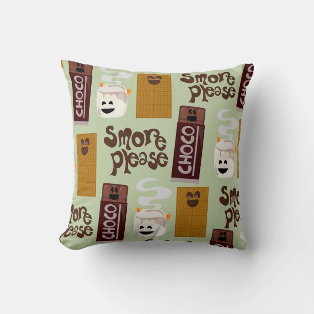 Coussin Smore S'Il Vous Plaît Plus D'Ingrédients Motif (Recto)