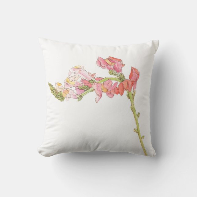 Coussin Snapdragon et Cornflower (Recto)