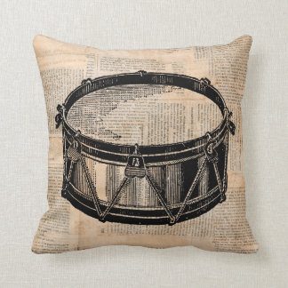 Coussin Snare Drum avec journal Arrière - plan Musique Art