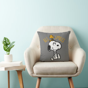 Coussin Snoopy & Woodstock - Tous les sourires