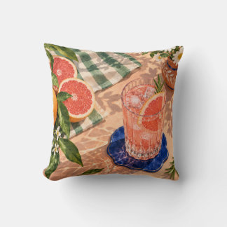 Coussin Soda de pamplemousse rose Citrus ensoleillé Nature
