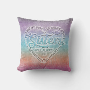 Coussin Soeurs Soirées À Côté Ou À Des Kilomètres