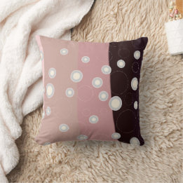 Coussin Soft Abstract Waves & Bubbles – Modern Minimalist