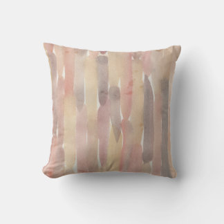Coussin Soft Minimalist Watercolor Stripe Accent Pillow