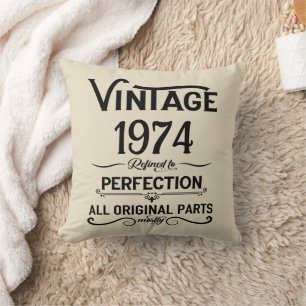 Coussin Soirée de 50 ans vintage personnalisée