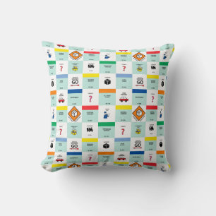 Coussin soirée de jeu de société Monopoly en carton
